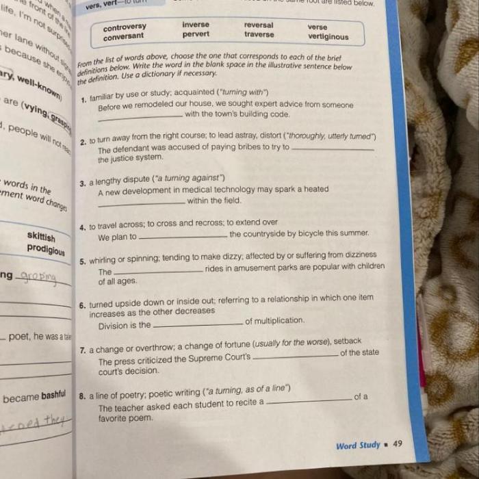 Vocab book level c answers