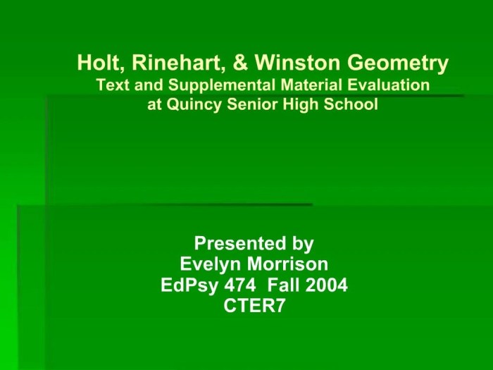 Holt rinehart and winston geometry answers