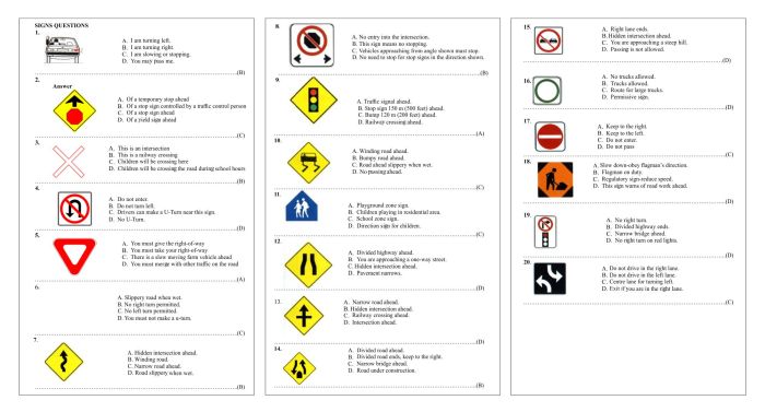 Preguntas y respuestas del examen de manejo en illinois